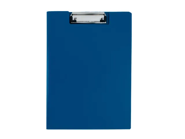 klembord A4 blauw met deksel en sterke klem