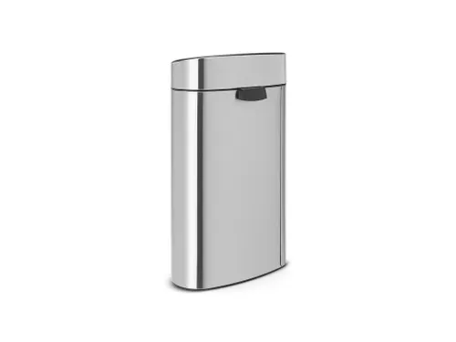 Touch Bin New Recycle Afvalbak 23+10 Liter Mat Staal