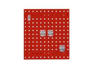 Geperforeerde Plaat Staalplaat Hxb 450x500mm Ral 3020 Verkeersrood - 2