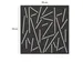 Akoestisch wandpaneel vierkant met patroon uitsnede 100x100cm Zwart