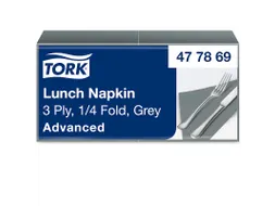 Tork 477869 Soft Lunchservet Advanced Grijs 33x33cm