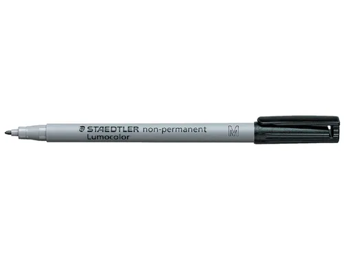 Viltstift Staedtler OHP Lumocolor 315 non permanent M 1.0mm Zwart