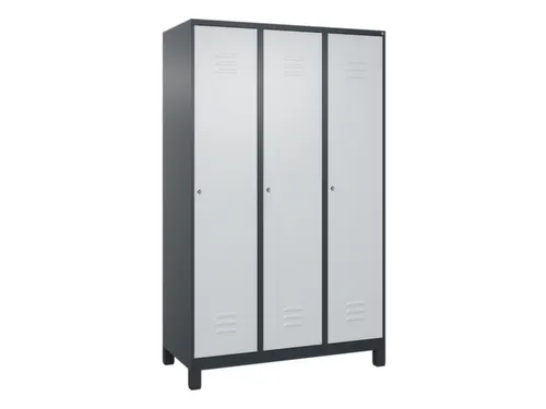 locker voor scheiding van kleding,HxBxD 1950x1200x500mm,3vak