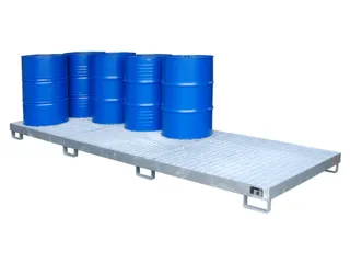 opvangbak,v. 12x200l vat,opvangvol. 335l,HxBxD 200x1300x3880mm - 2