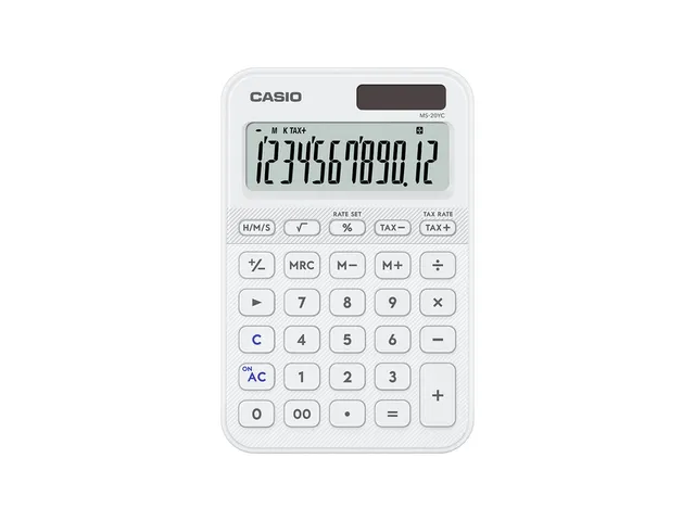 Rekenmachine Casio MS-20YC-WE wit