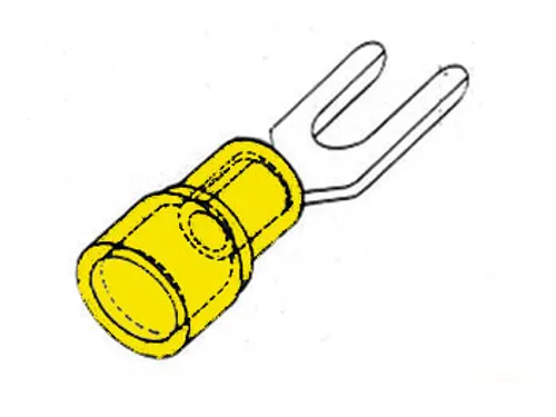 Kabelschoen Geel 5.3mm