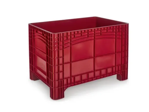 container met grote capaciteit,HxLxB 800x1200x800mm,535l,PE,rood