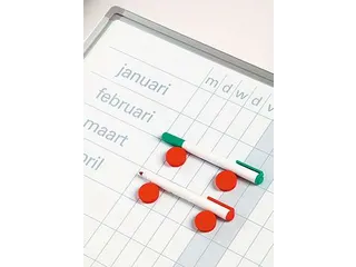 Magnetisch Planbord 60x120cm Softline profiel 8mm Jaar NL - 2