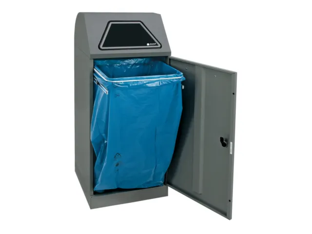 conteneur de tri sélectif non inflammable 1x120l HxlxP 1100x450x450mm