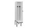 locker voor scheiding van kleding,HxBxD 2120x400x815mm,1vak