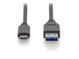 USB Type C-aansluitkabel Type C naar A M/M 1m Gen2 3A 10GB Zwart - 6