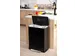 Pedaalemmer E-Cube recycling 46 Liter Zwart Mat RVS