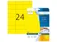 HERMA 4466 Verwijderbare etiketten A4 70x37mm Geel 480 stuks