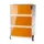 mobiel ladeblok,HxBxD 642x390x436mm,4lade(n),romp wit,front oranje