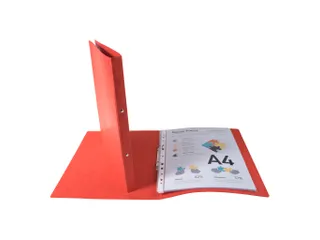 Ringmap glanskarton A4 2R 15mm rood - 1