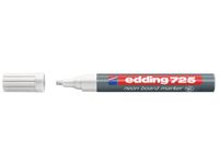 Viltstift edding 725 whiteboard schuin wit 1.5-3mm wit