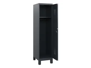 schoollocker,HxBxD 1630x400x500mm,1vak,vak B 400mm,cil.-slot,voeten - 1