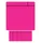 Magneet scrum 75x75mm roze 5 stuks