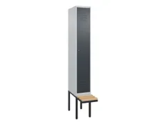 locker voor scheiding van kleding,HxBxD 2120x300x815mm,1vak