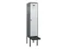 locker met bank,voor scheiding van kleding,HxBxD 2120x400x815mm,1vak