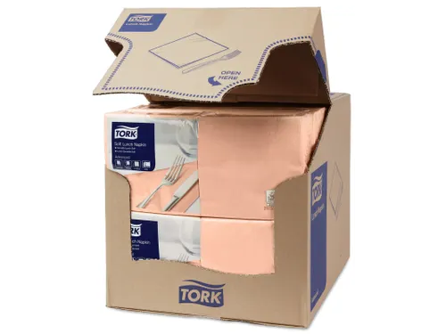 Tork 477863 Soft Lunchservet Advanced Perzik 33x33cm