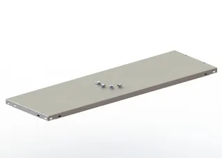 legbord,v. inhaakstelling,BxD 1250x300mm,vakl. 80kg,m. lengtekanaal - 2