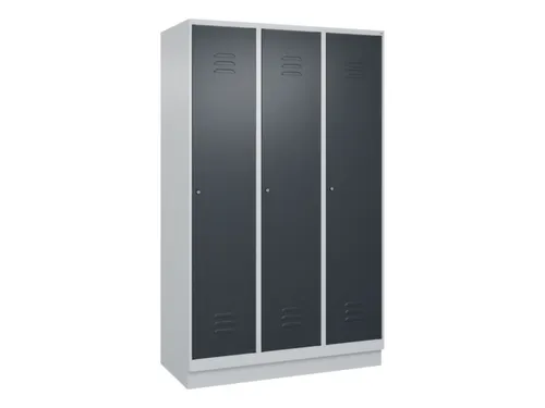 locker voor scheiding van kleding,HxBxD 1950x1200x500mm,3vak