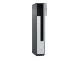 Z-garderobekast,HxBxD 1850x300x500mm,vak B 150/300mm,cil.-slot - 2