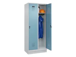 locker,HxBxD 1950x800x500mm,2vak,vak B 400mm,draaigrendel,sokkel