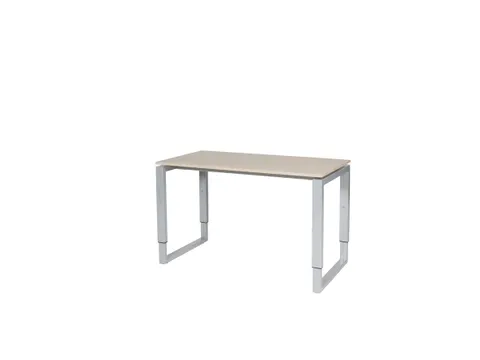 Domino Plus Bureau Hoogte Verstelbaar 1200x600mm Lindberg Eiken Alu