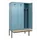 locker met bank,voor scheiding van kleding,HxBxD 2120x1200x815mm,3vak