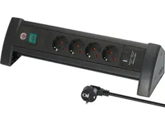 Stekkerdoos Brennenstuhl Premium 4-voudig USB-C en USB-A zwart