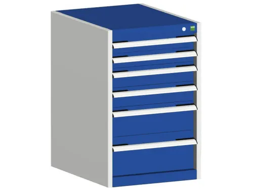 ladekast HxBxD 800x525x525mm 6laden romp RAL7035 front RAL5010