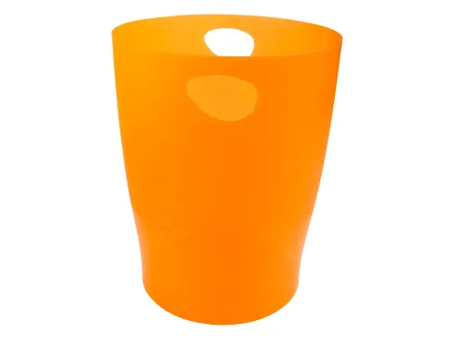 ECOBIN Papiermand 15 L oranje transparant