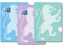 Oxford School schrift A4 72 bladzijden met kantlijn gelijnd, assorti 3