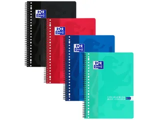 Collegeblok Oxford School Scribzee A4 23-Gaats Ruit 10Mm 80Vel Assorti - 4