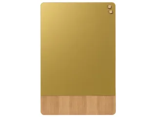Glasmagneetbord Naga 60x80cm goud/eiken afgeronde hoeken - 1