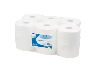 Handdoekrol 120013 Euro mini matic wit Plus CEL 2-laags 6 Rol - 1