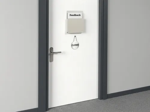 Documenthouder PP Info Box A4 zelfklevend grijs