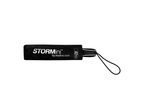 Paraplu STORMaxi opvouwbaar Ø 90cm handmatige sluiting windproof zwar