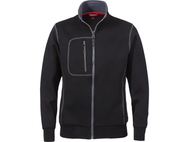 Fristads 1748DF FEM sweatvest, zwart, maat L, per stuk