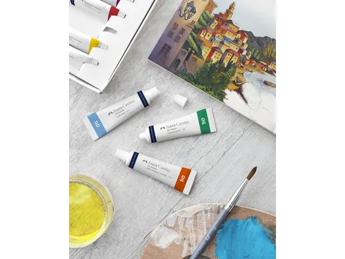 Olieverf Faber-Castell 12 tubes a 9ml