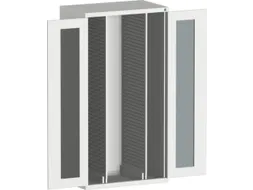 verticale kast,HxBxD 2000x1050x650mm,deur m. perforaties