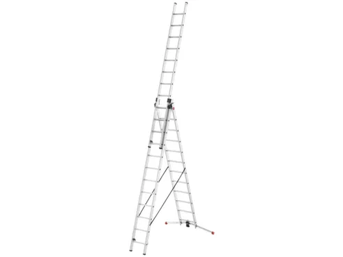 multifunctionele telescoopladder,3x12,sporten,balk L 8,07m,aluminium