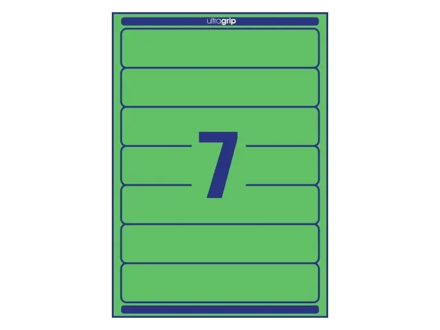 Rugetiket Avery Zweckform smal 38x192mm zelfklevend groen L4764-20