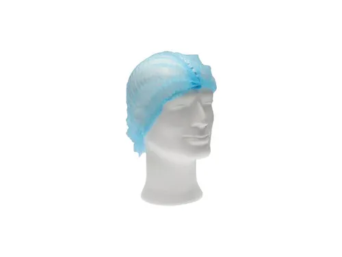 Haarnet Pp Non Woven Clip Cap Blauw 58cm 2-elastiek Detectable 1000 St