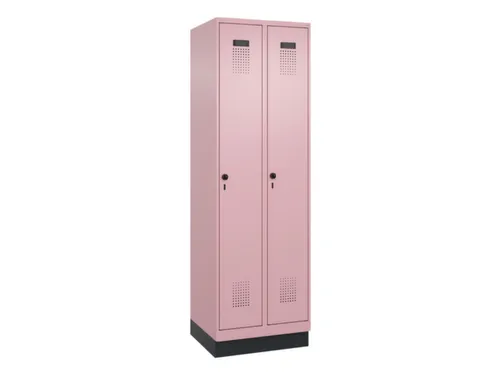 locker,HxBxD 1950x600x500mm,2vak,vak B 300mm,draaigrendel,sokkel