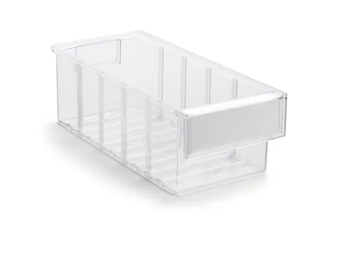 Transparante Assortimentsdoos Hxbxd 100x132x300mm Polystyreen