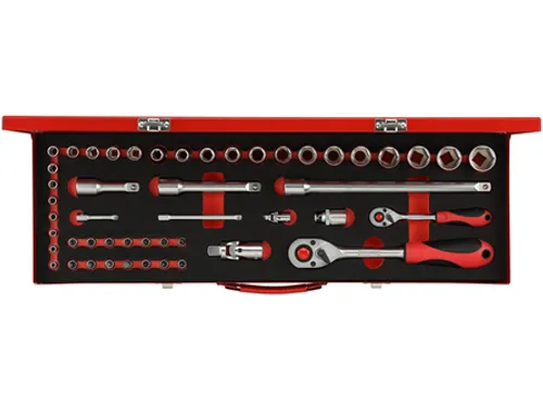 GEDORE RED R46004049 Dopsleutelset 1/4 inch+1/2 inch 49-delig