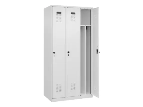 locker voor scheiding van kleding,HxBxD 1850x900x500mm,3vak